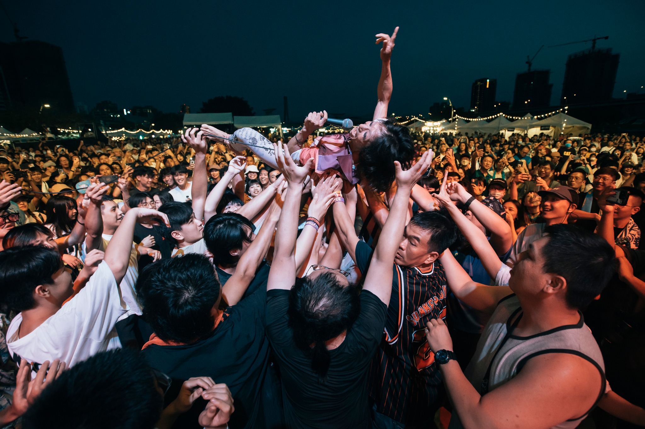 淡水漁舞河岸音樂祭將於7/27、7/28、8/3在淡水漁人舞台熱血登場。圖片來源：河海音樂季