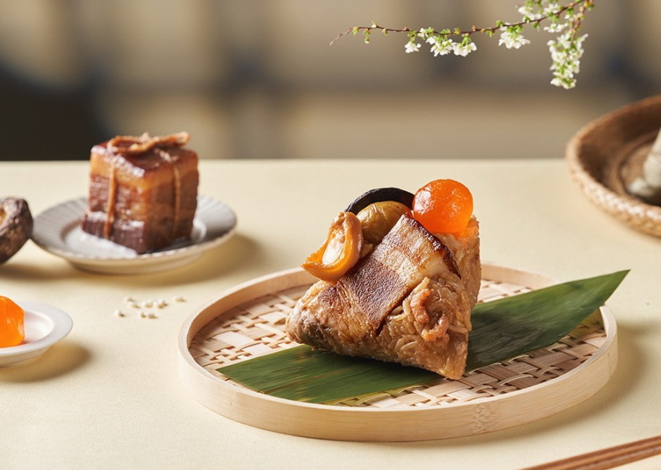 鮑魚東坡粽。圖片來源:圓山大飯店
