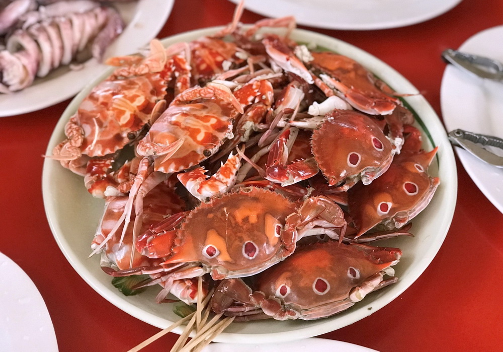 龜吼漁港知名的三點蟹,為饕客必點的特色海產。圖片來源:新北市政府