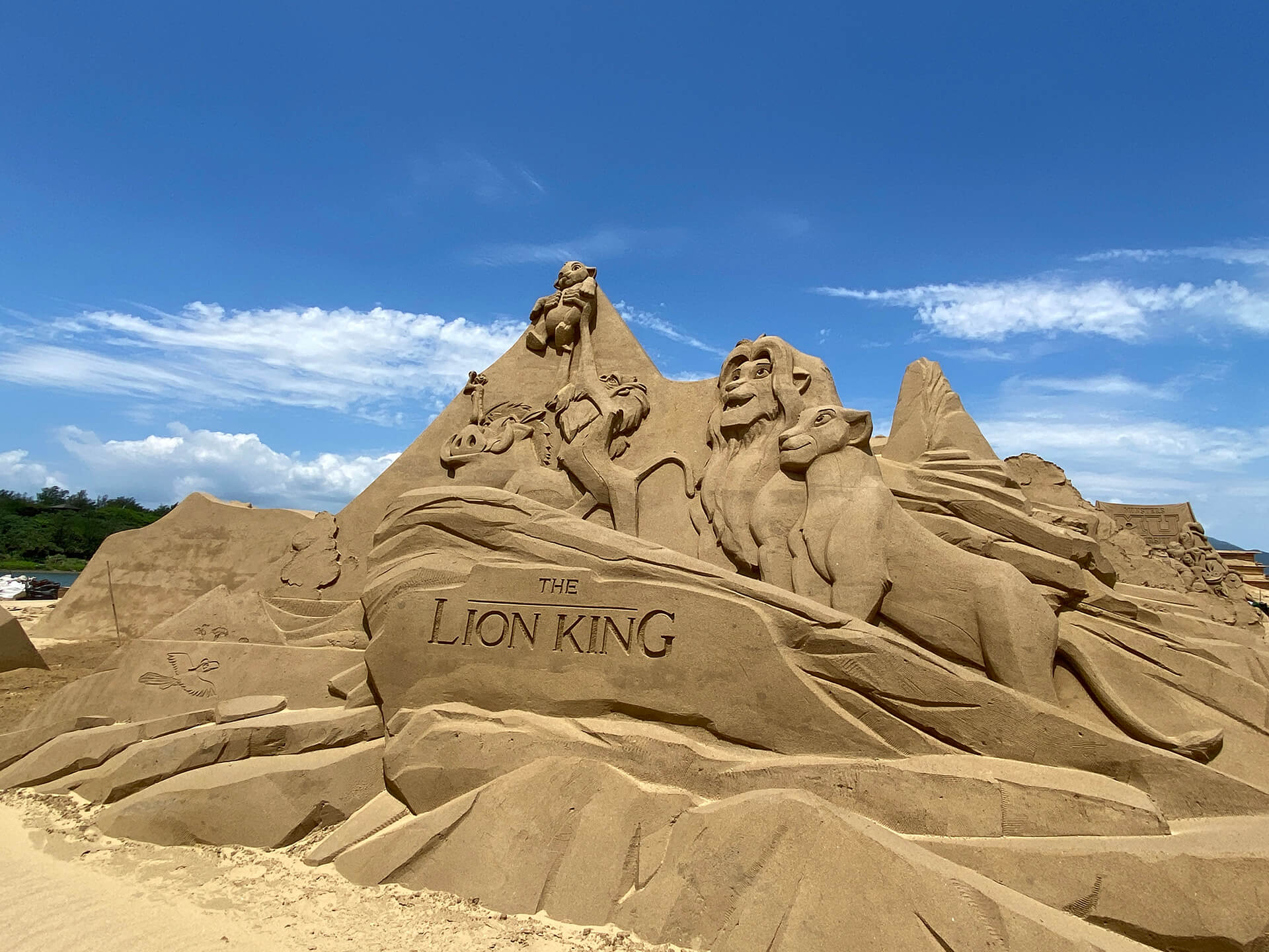 獅子王沙雕。圖片來源：東北角管理處