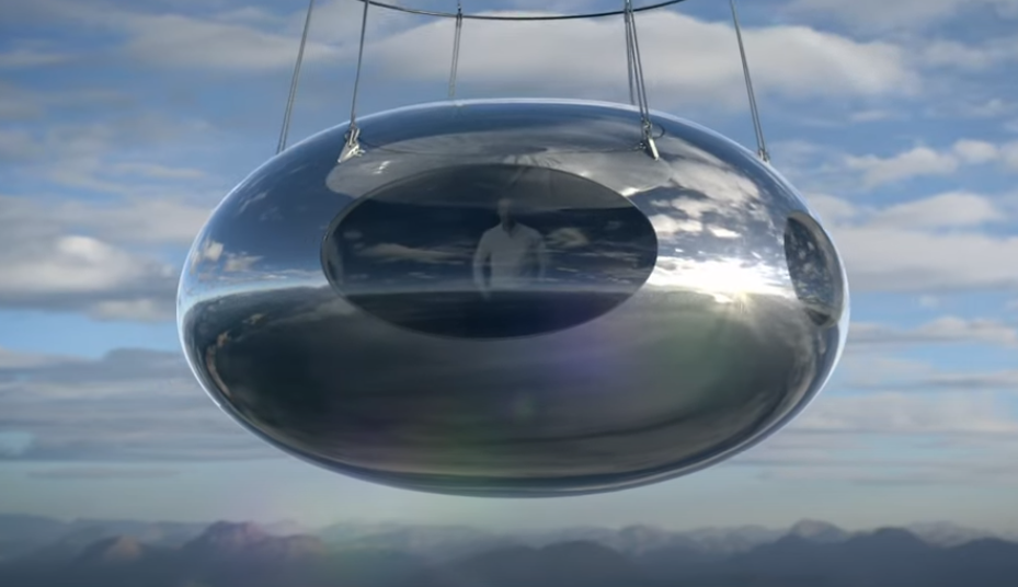 金屬圓球的奢華加壓艙是由知名建築、設計師Joseph Dirand所打造。圖片來源：Zephalto