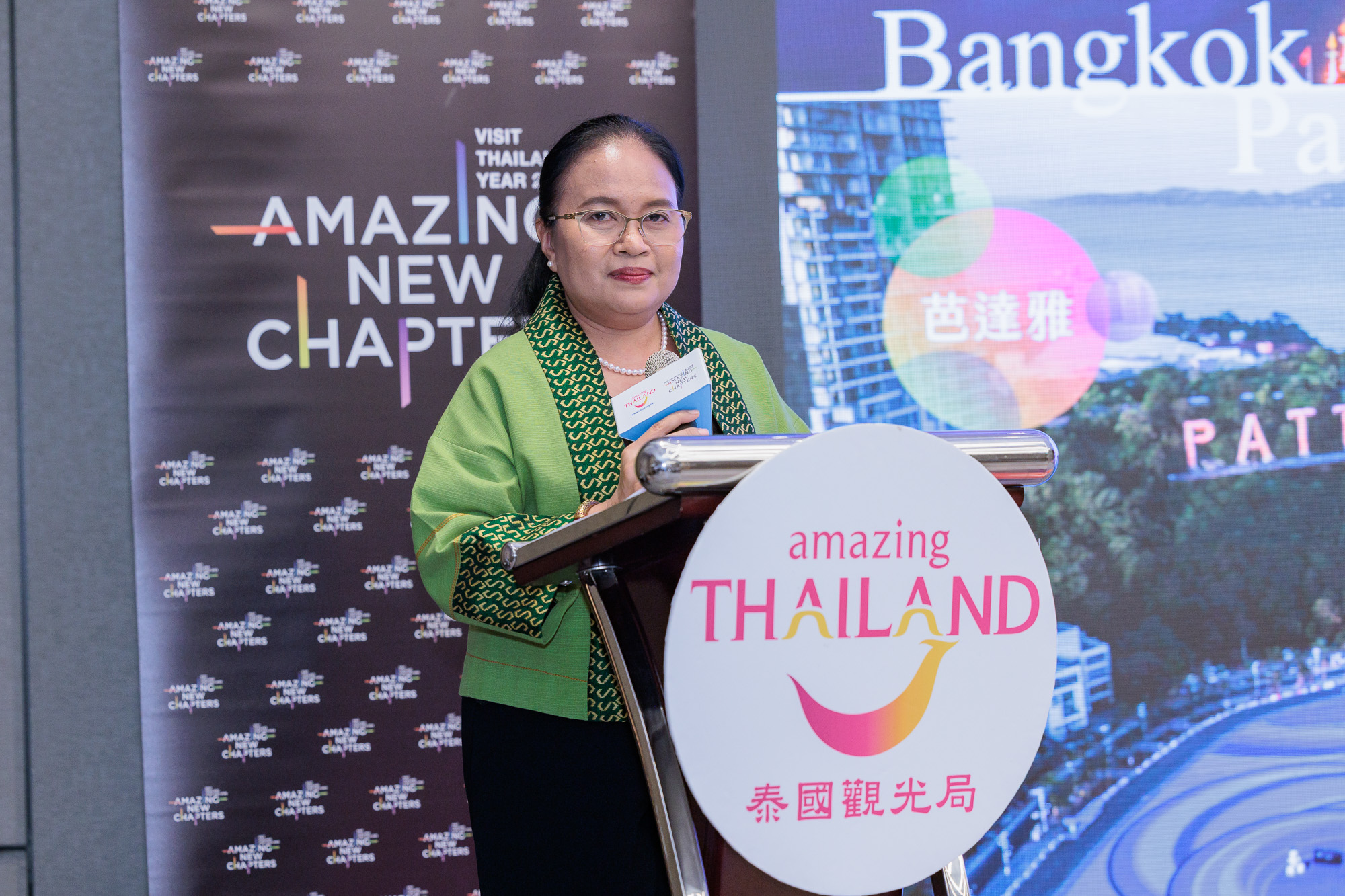 泰觀局台北辦事處新任處長Sarima Chindamat(莎莉蔓)。圖片來源：泰國觀光局