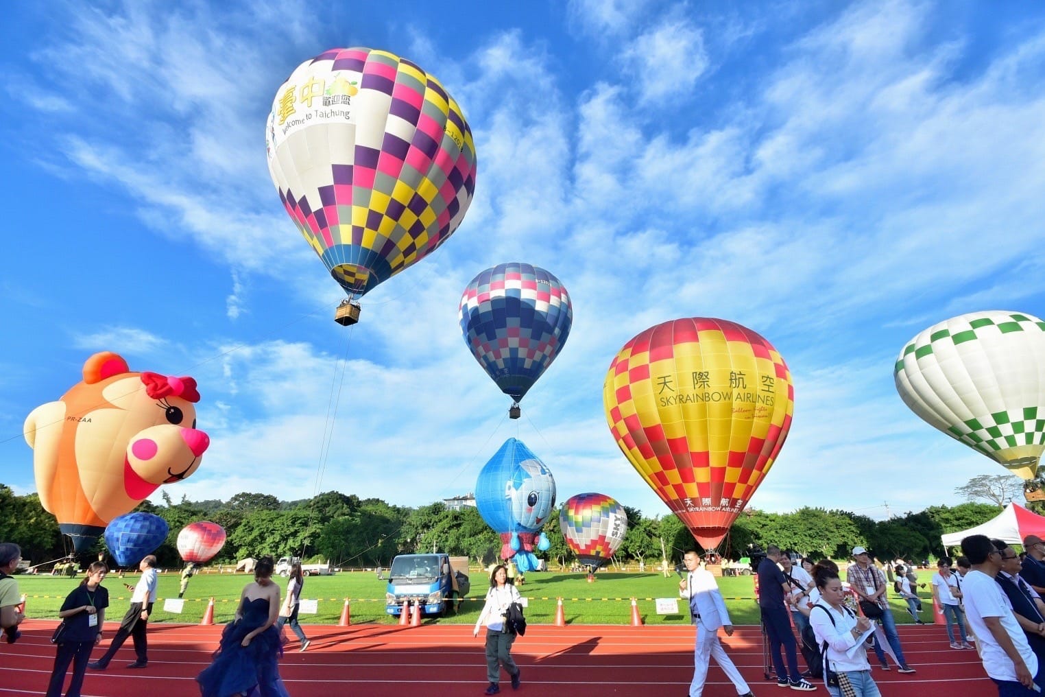 2024台中石岡熱氣球嘉年華，將於8/23～25登場，圖為2023年活動照。圖片來源：石岡區公所FB