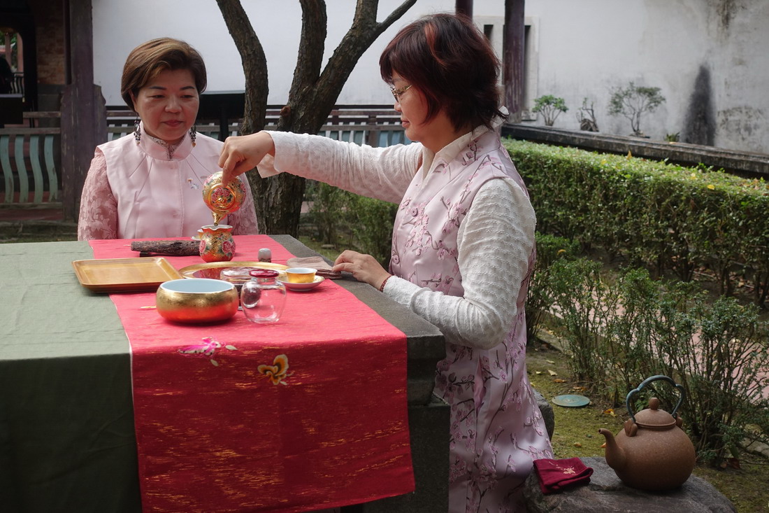 「五感饗宴」邀請民眾於百年古蹟中體驗茶席文化。圖片來源：板橋林家花園