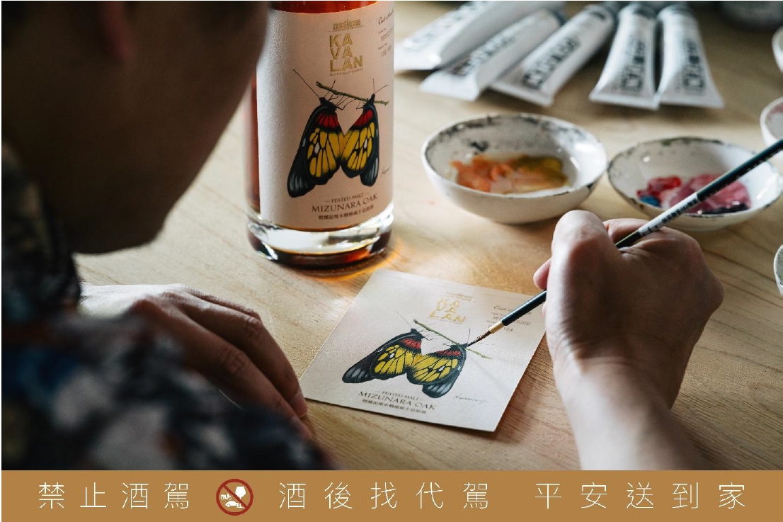 ▲小松孝英以故鄉山野生態環境的變遷作為創作核心主軸，此次的創作主題「蝴蝶」是小松老師最具代表性的創作主題之一。